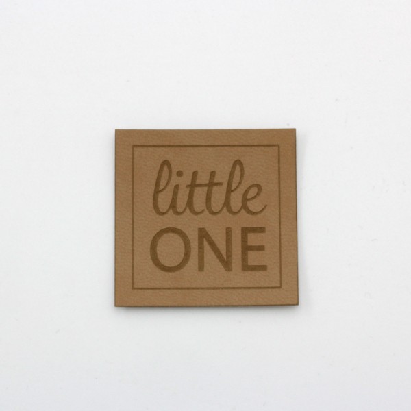 Kunstleder Label Little One 4 x 4 cm