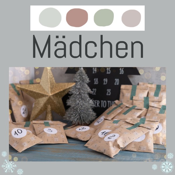 Adventskalender Stoff + Tüddel Mädchen