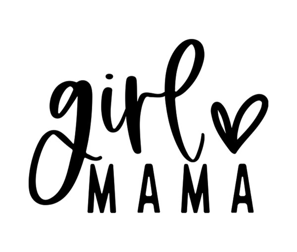 Bügelbild Girl Mama MAXI