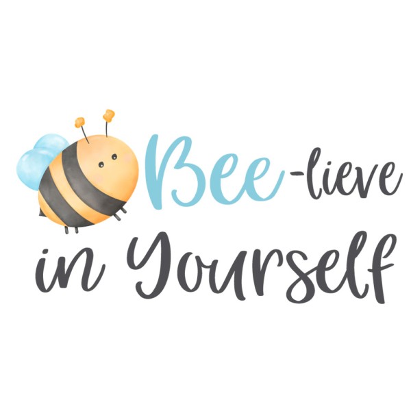 Bügelbild Bee-lieve in Yourself