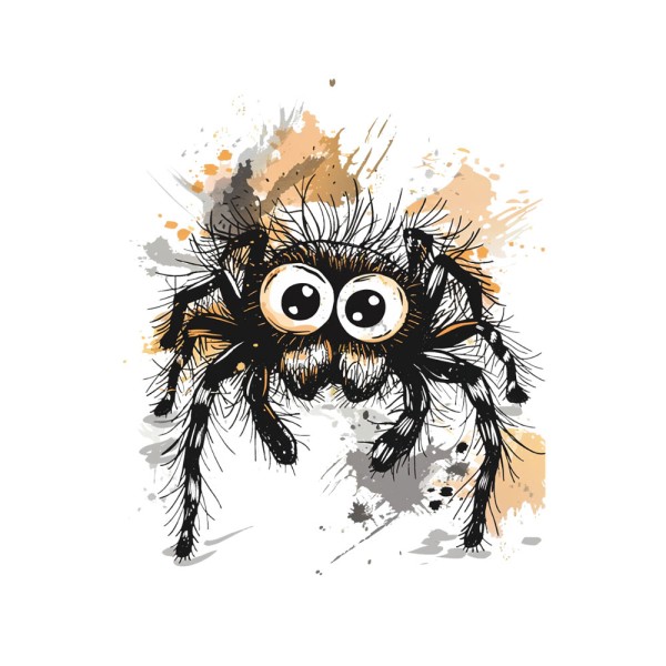 Bügelbild Spider Maxi