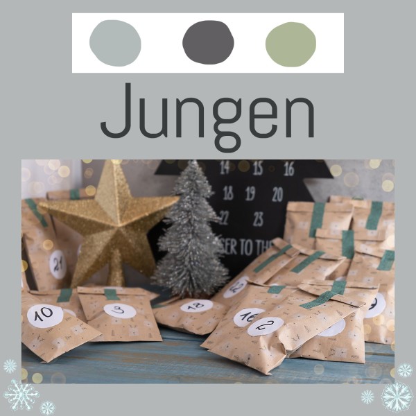 Adventskalender Stoff + Tüddel Jungen