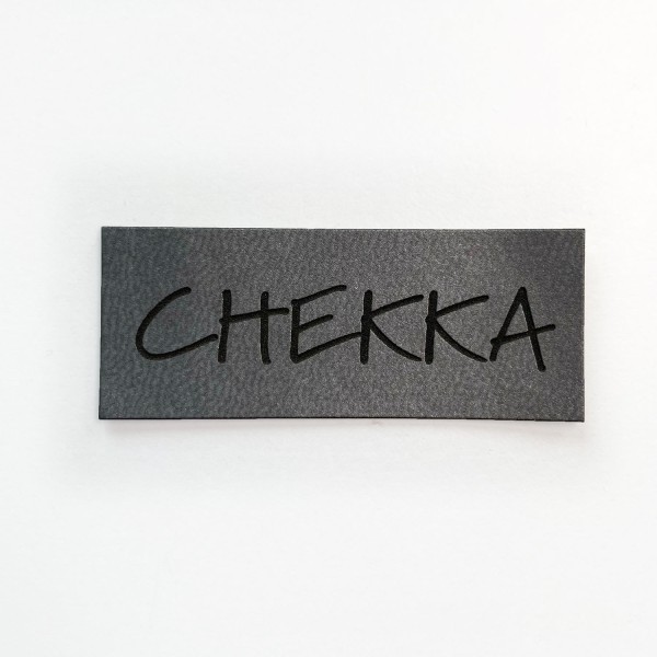 Kunstleder Label Chekka