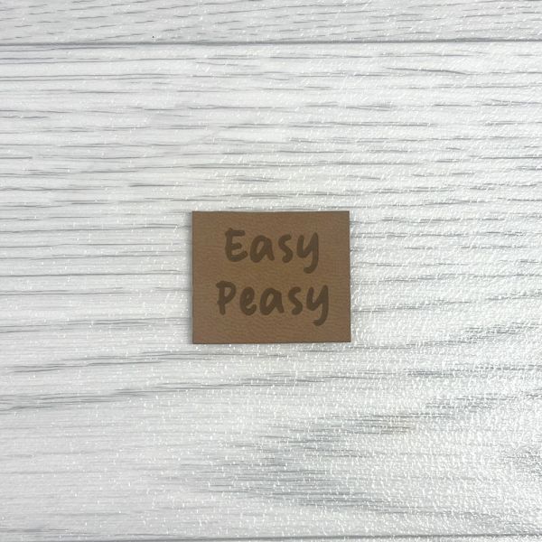 Kunstlederlabel Easy Peasy