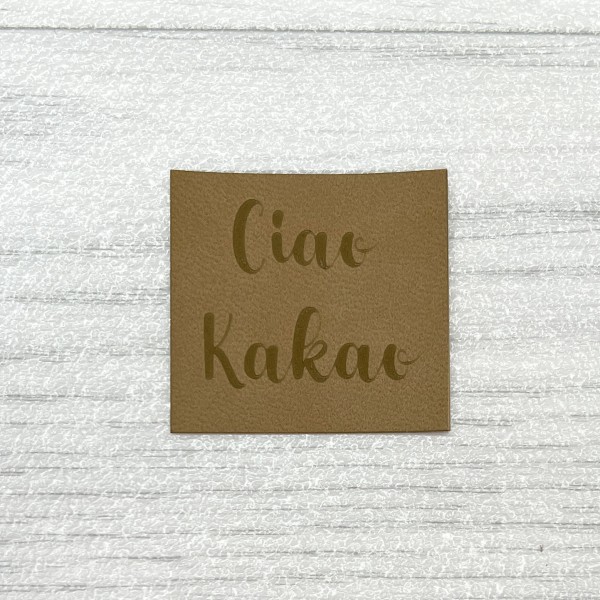 Kunstleder Label Ciao Kakao