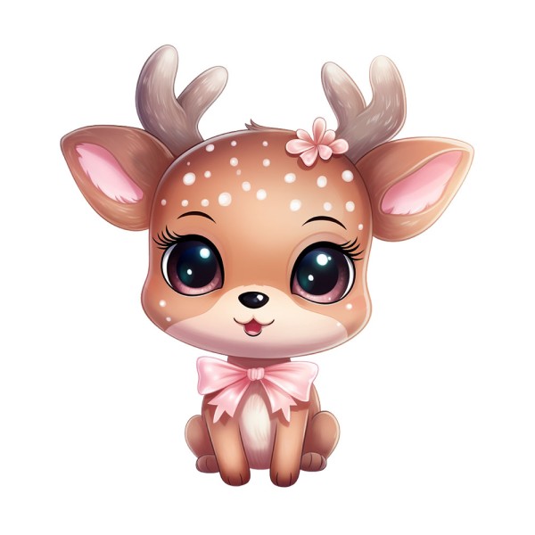 Bügelbild Oh you cute little Deer MAXI