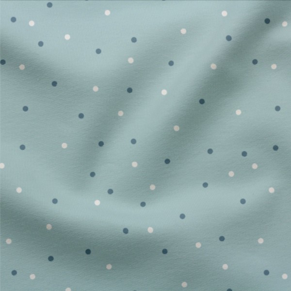 French Terry Winter Dots MINT