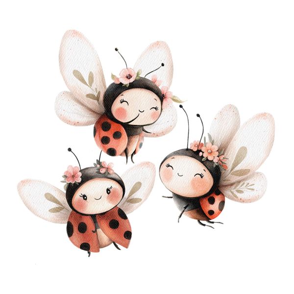 Bügelbild Ladybug Love Medium