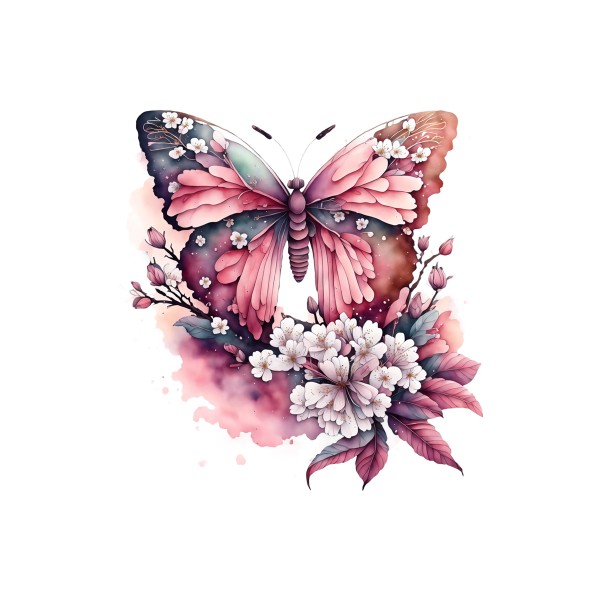 Bügelbild Pretty Butterfly MAXI