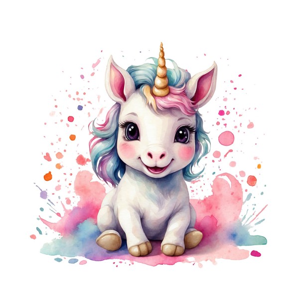 Bügelbild Sweet little Unicorn Medium