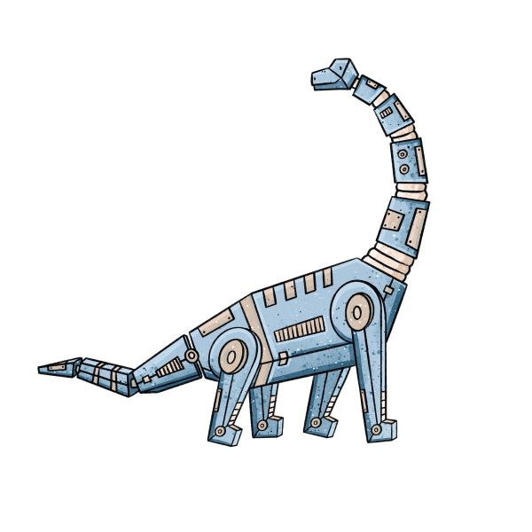 Bügelbild Robobrontosaurus MAXI