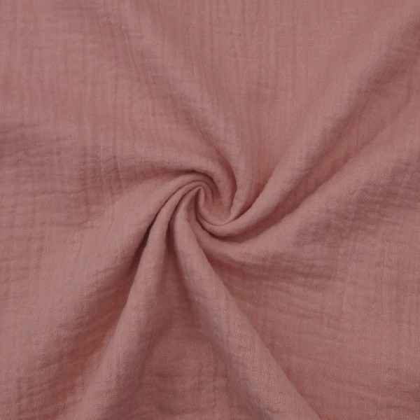 Musselin Double Gauze Flamingo Rosa