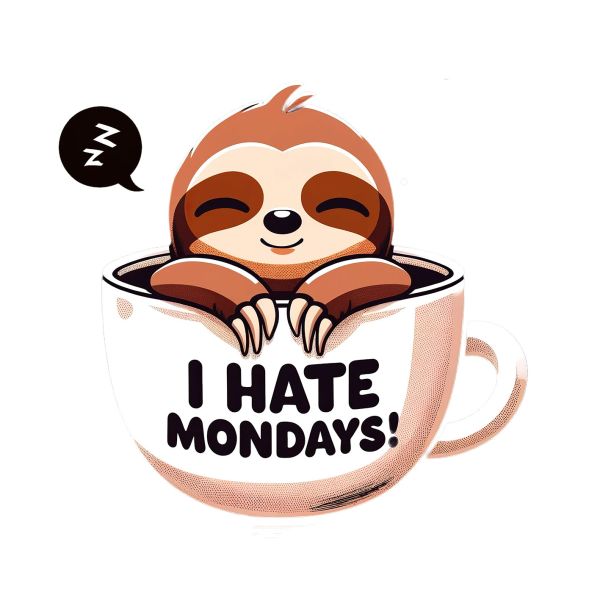 Bügelbild I Hate Mondays Medium