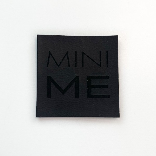 Kunstleder Label Mini Me Schwarz