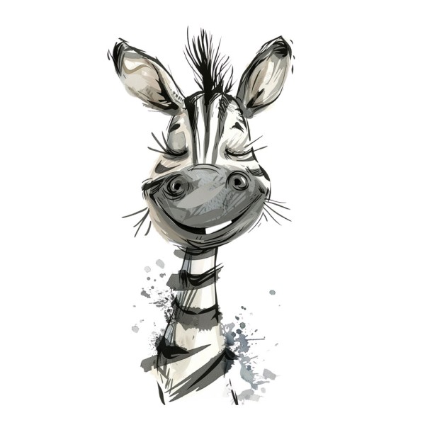 Bügelbild Zebra (What´s up) Medium