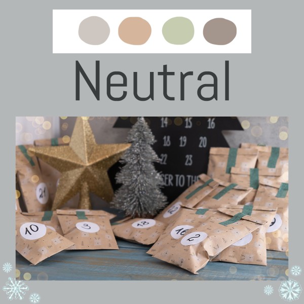 Adventskalender Stoff + Tüddel Neutral